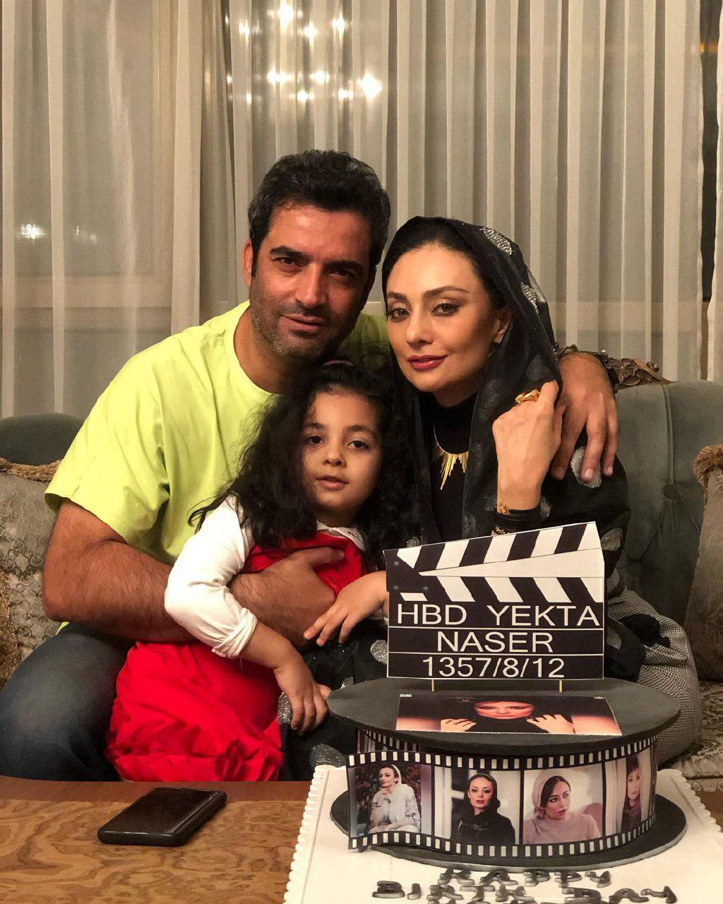 جشن تولد منوچهر هادی برای همسر بازیگرش /عکس جشن تولد منوچهر هادی برای همسر بازیگرش /عکس