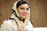 «لیلا بلوکات» با چادر گل گلی درکنار فرزاد حسنی/ عکس