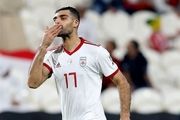 تقابل جذاب مدافع تنومند عراقی ها با «طارمی» 