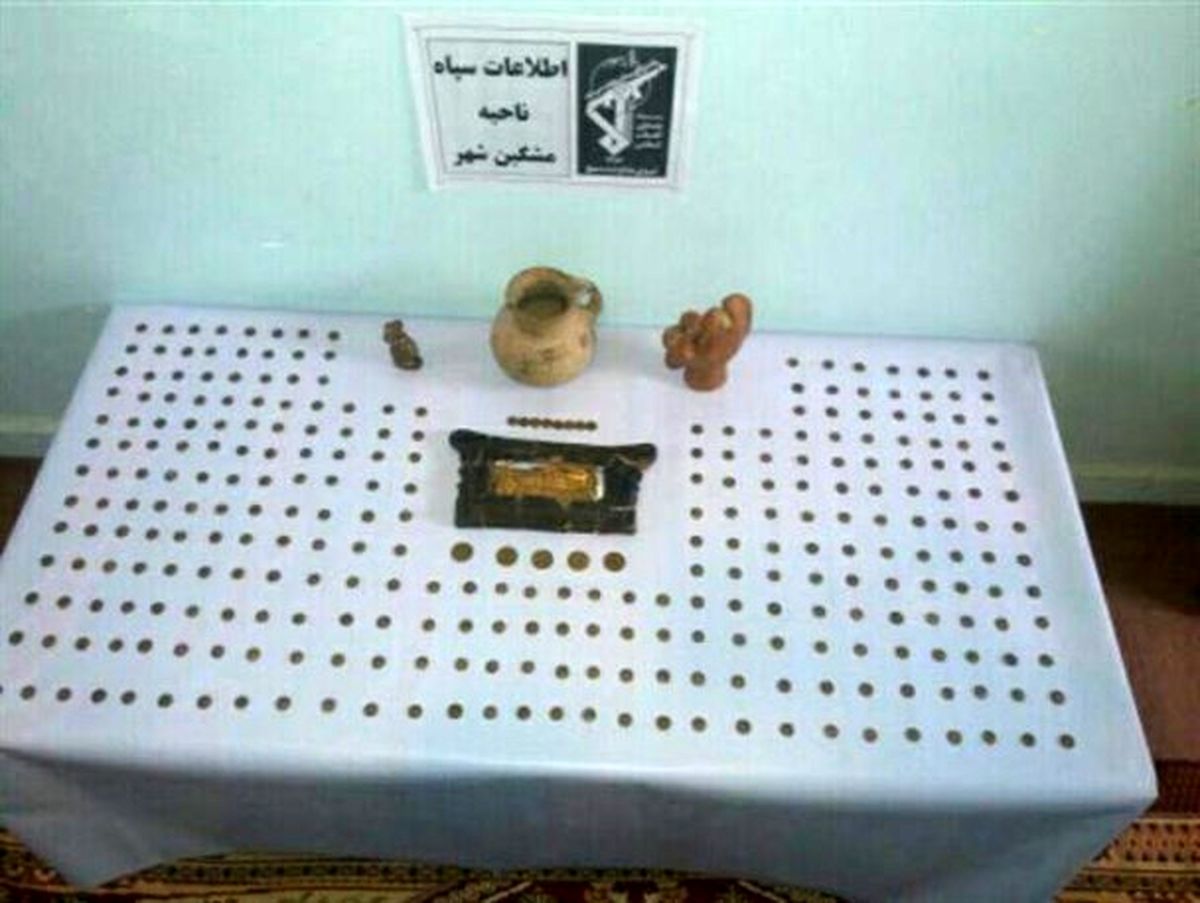 بالغ بر 300 قلم اشیاء باستانی در مشگین‌شهر کشف شد