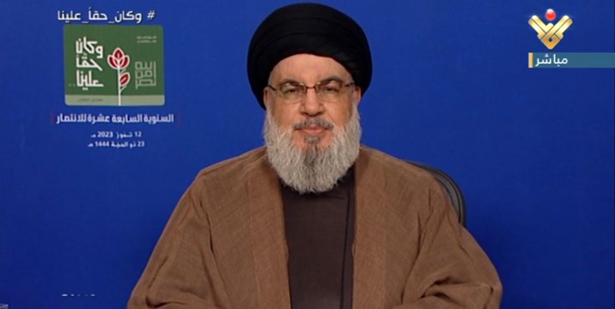 سخنرانی سید حسن نصرالله آغاز شد