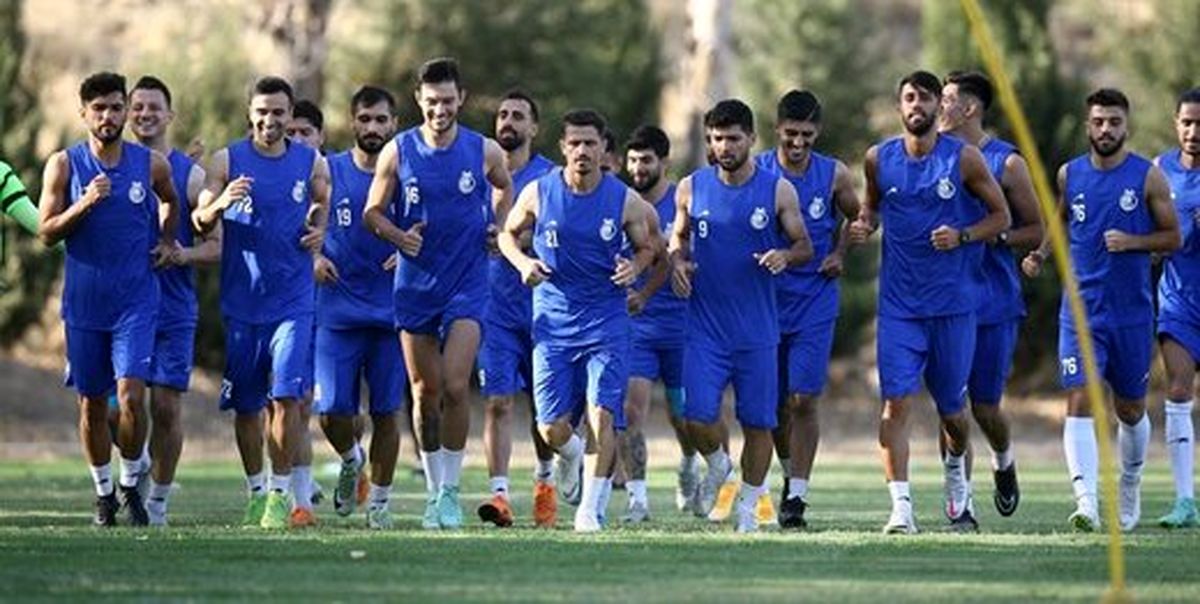 اولین تمرین ژستد با آبی پوشان