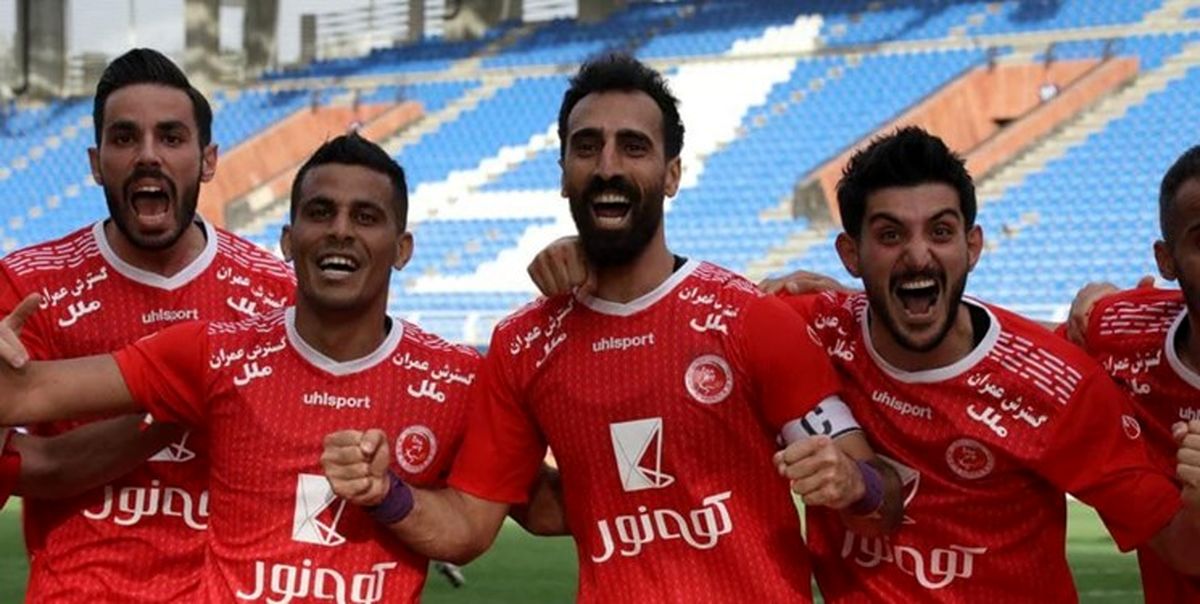 واکنش بازیکن پدیده به بلند بودن چمن ورزشگاه در بازی با پرسپولیس