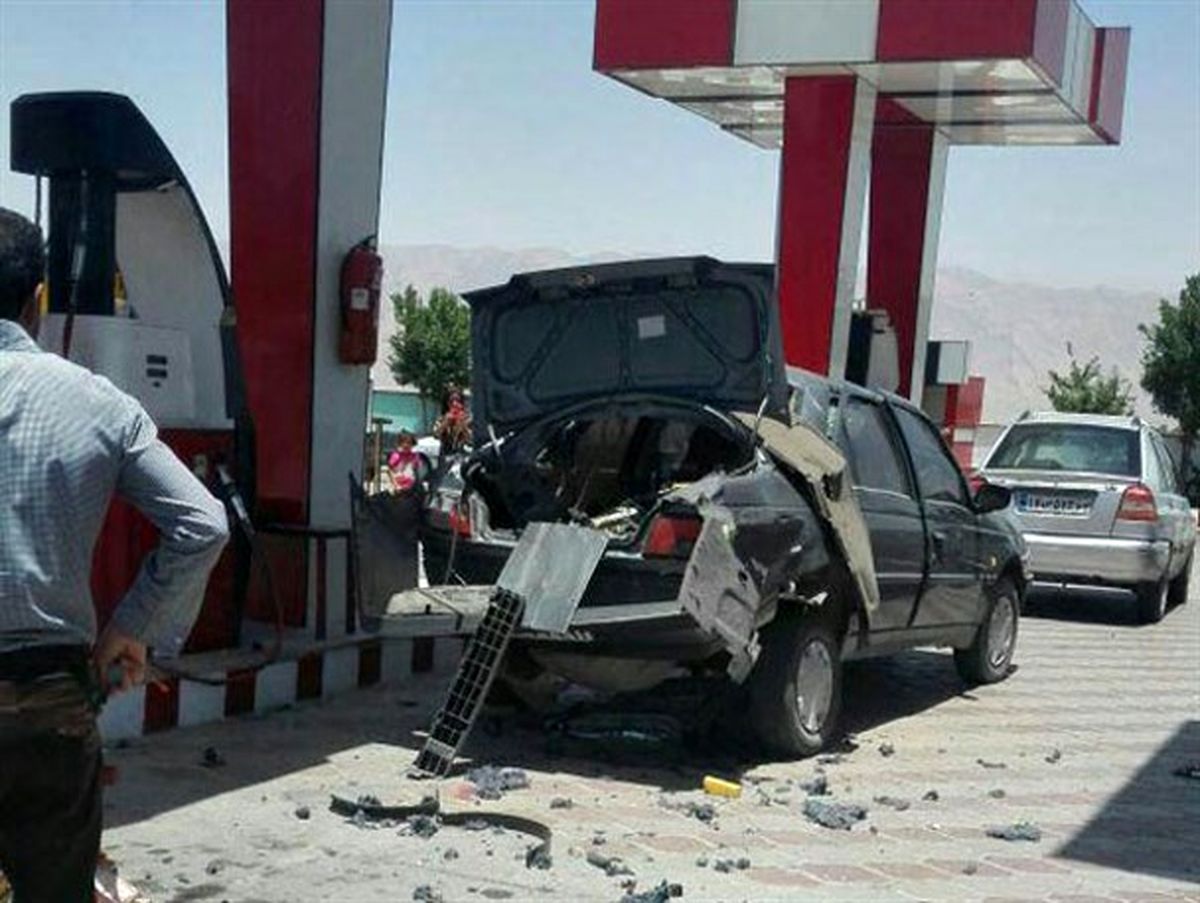 باز هم انفجار خودرو در یکی از جایگاه های سوخت کوار +تصاویر