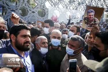 مراسم تشییع پیکر شهید صیاد خدایی/گزارش تصویری