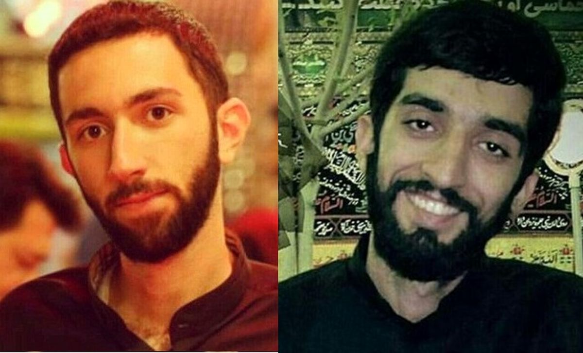 حضور پدر شهید حججی بر سر مزار شهید حدادیان/ عکس
