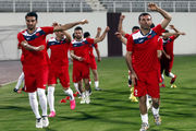 یخ درمانی در دستور کار پرسپولیسی های مصدوم+عکس