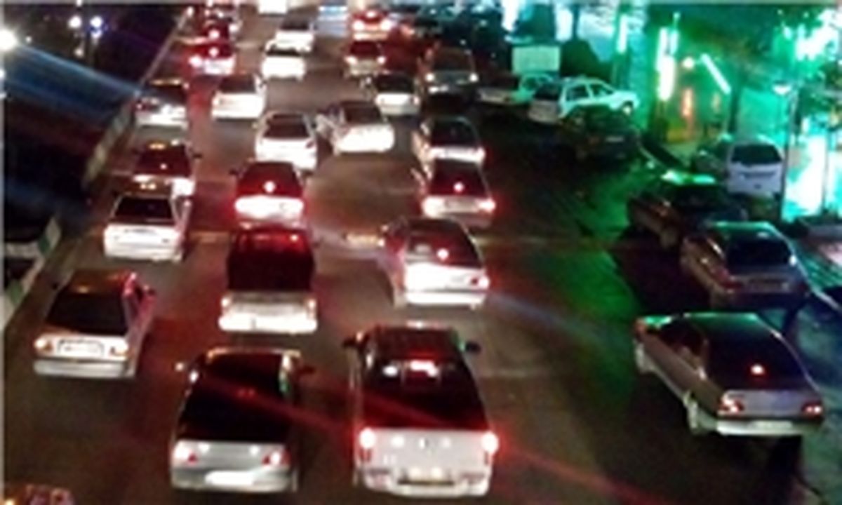 ترافیک سنگین در جاده چالوس