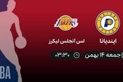 پخش زنده بسکتبال NBA: ایندیانا - لس آنجلس لیکرز