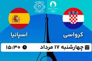 پخش زنده واترپلو کرواسی - اسپانیا ۱۷ مرداد ۱۴۰۳