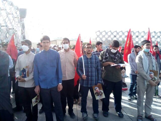 آغاز مراسم تشییع پیکر شهید صیاد خدایی 