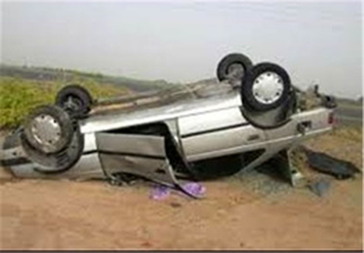  پژو با ۳ برابر سرعت مجاز در سر پیج واژگون شد 