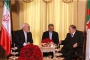 دیدار رئیس جمهور الجزایر با ظریف