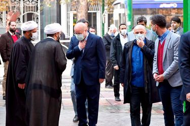 حضور قالیباف در مراسم ختم آیت الله مجتهد شبستری