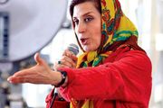 «فاطمه معتمدآریا» تَرک دوچرخه آقای مجری/ عکس