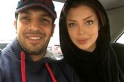 سپهر حیدری در کنار همسرش بعد از زایمان دوم /عکس