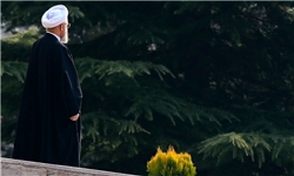 استقبال رسمی روحانی از خانم رئیس‌جمهور در سعدآباد
