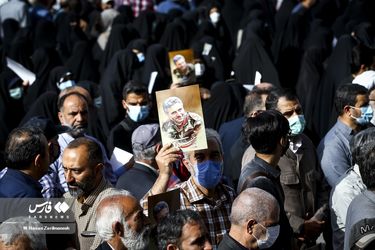 مراسم تشییع پیکر شهید صیاد خدایی/گزارش تصویری