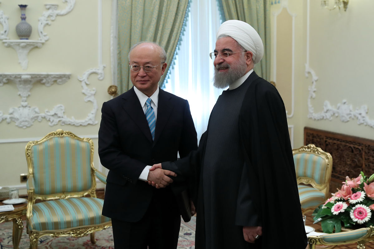 آمانو با روحانی دیدار کرد