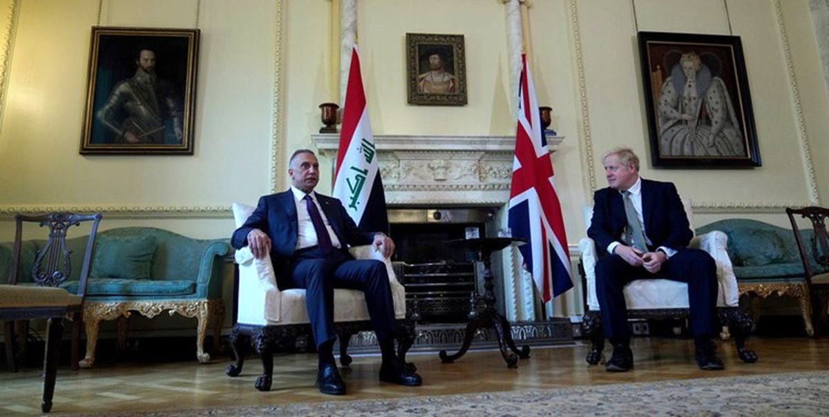 دیدار «مصطفی الکاظمی» و همتای انگلیسی اش در لندن