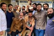 سیدرضا حسینی در کنار عوامل گشت ارشاد /عکس