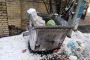 تخلیه نشدن سطلهای زباله در منطقه ۳ شهرداری تهران