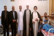 عیادت امام جمعه و رئیس بنیاد شهید کرمان از جانباز بلوچ مدافع اسلام+ تصاویر