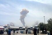  بندر شهید رجایی دوباره آتش گرفت +فیلم