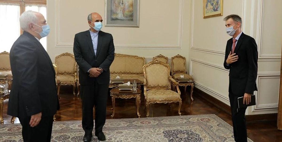 خداحافظی  سفیر سوئیس با ظریف