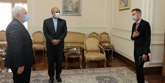 خداحافظی  سفیر سوئیس با ظریف