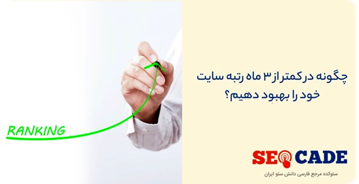 چگونه در کمتر از ۳ ماه رتبه سایت خود را بهبود دهیم؟