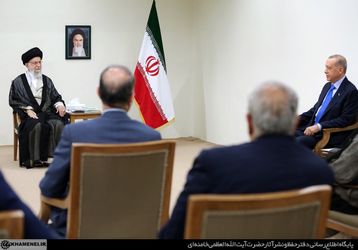 دیدار رئیس‌جمهور ترکیه با رهبر معظم انقلاب/گزارش تصویری