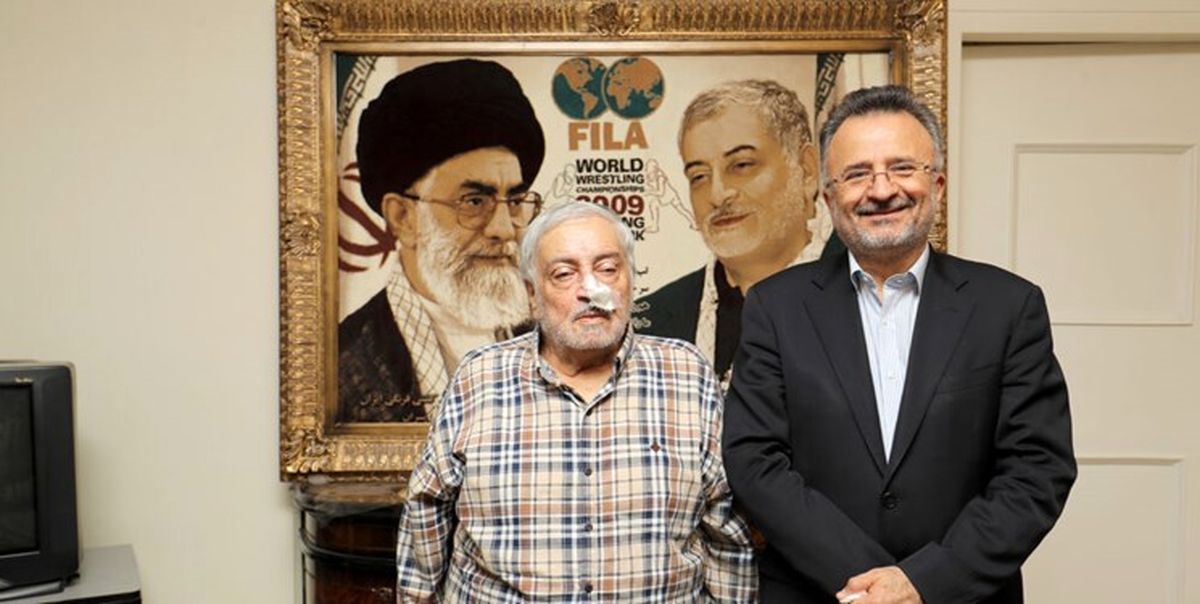 عیادت داورزنی از یزدانی خرم +عکس