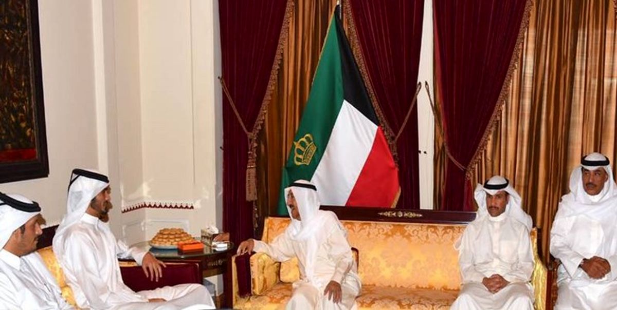 میزبانی امیر کویت از فرستاده امیر قطر