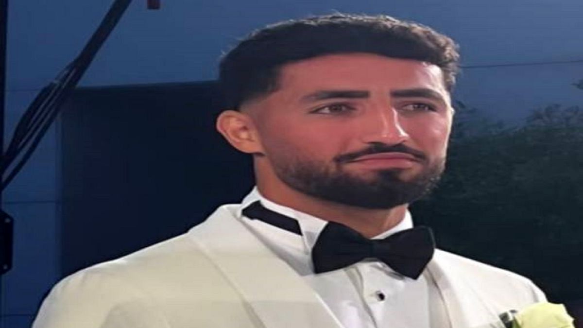 تیپ عجیب صیادمنش در شب عروسیش
