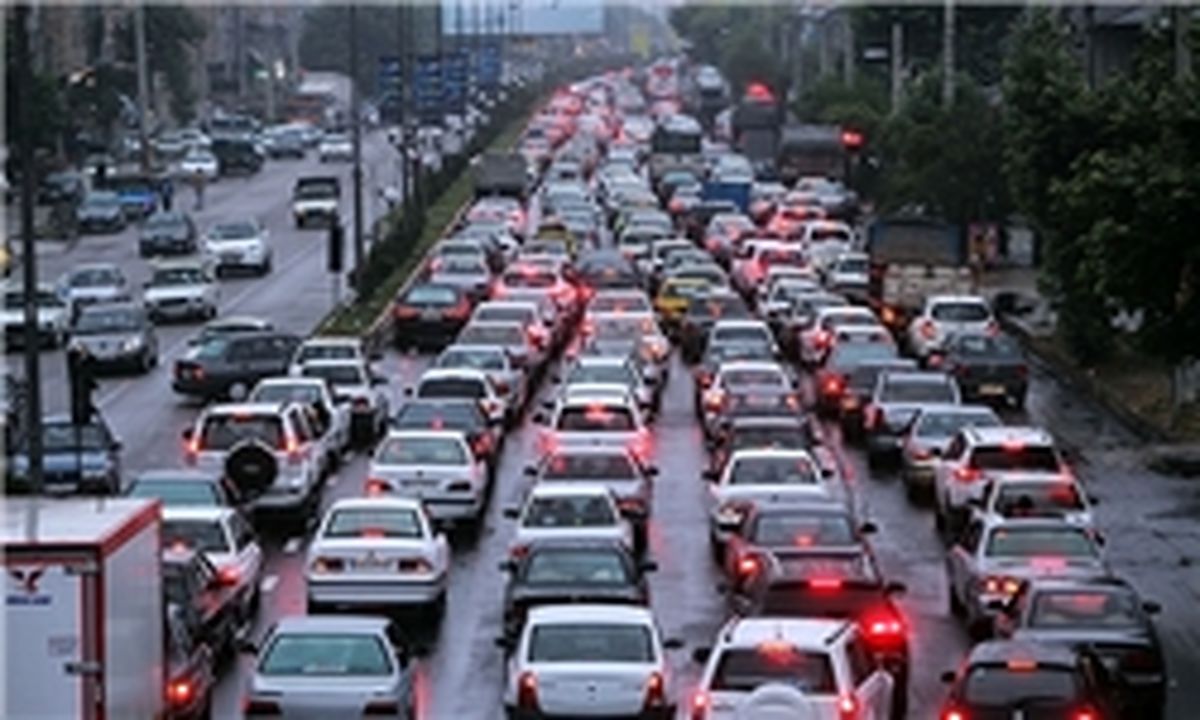 ترافیک نیمه‌سنگین در محدوده پل جاجرود