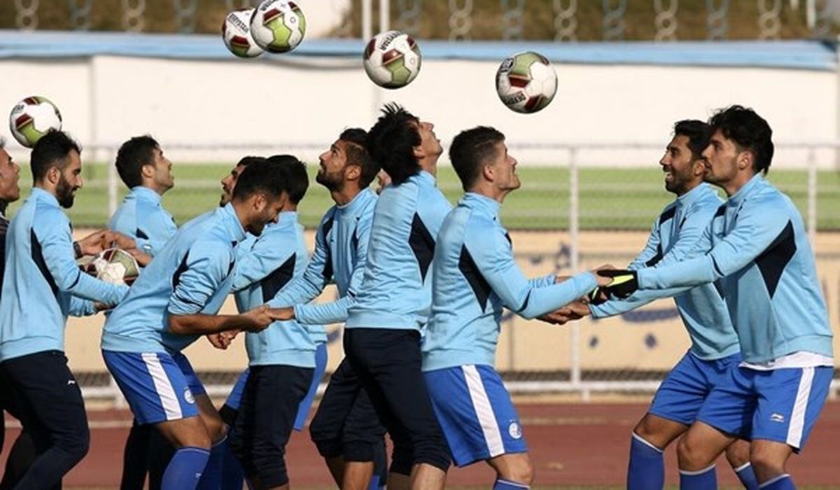 شرایط عجیب تمرین امروز آبی پوشان