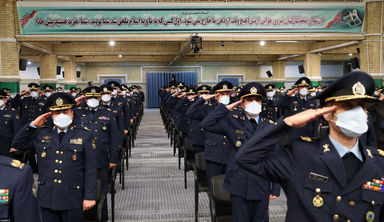 دیدار جمعی از فرماندهان نیروی هوایی و پدافند هوایی ارتش با رهبر معظم انقلاب/گزارش تصویری