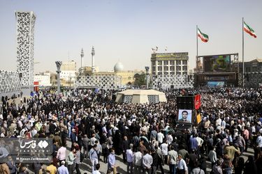 مراسم تشییع پیکر شهید صیاد خدایی/گزارش تصویری