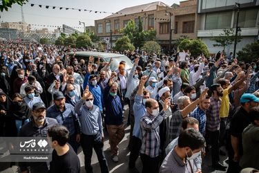 مراسم تشییع پیکر شهید صیاد خدایی/گزارش تصویری
