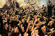 تصاویر; عزاداری دانش آموزان در مصلی کرج