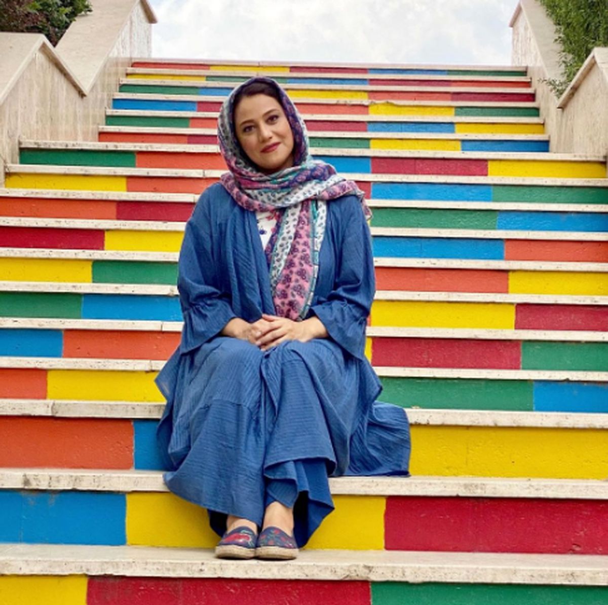 شبنم مقدمی در نمایشگاه عکس پیام ایرانی
