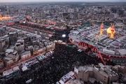  تصاویر هوایی از حضور میلیونی زائران در آستانه اربعین +فیلم 