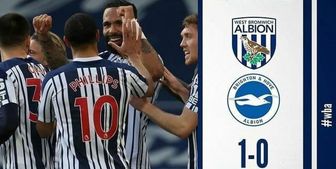 شکست برایتون مقابل وست برومویچ در شب نیمکت نشینی جهانبخش