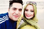 ست فیروزه‌ای خانم مجری و همسرش در دل طبیعت /عکس