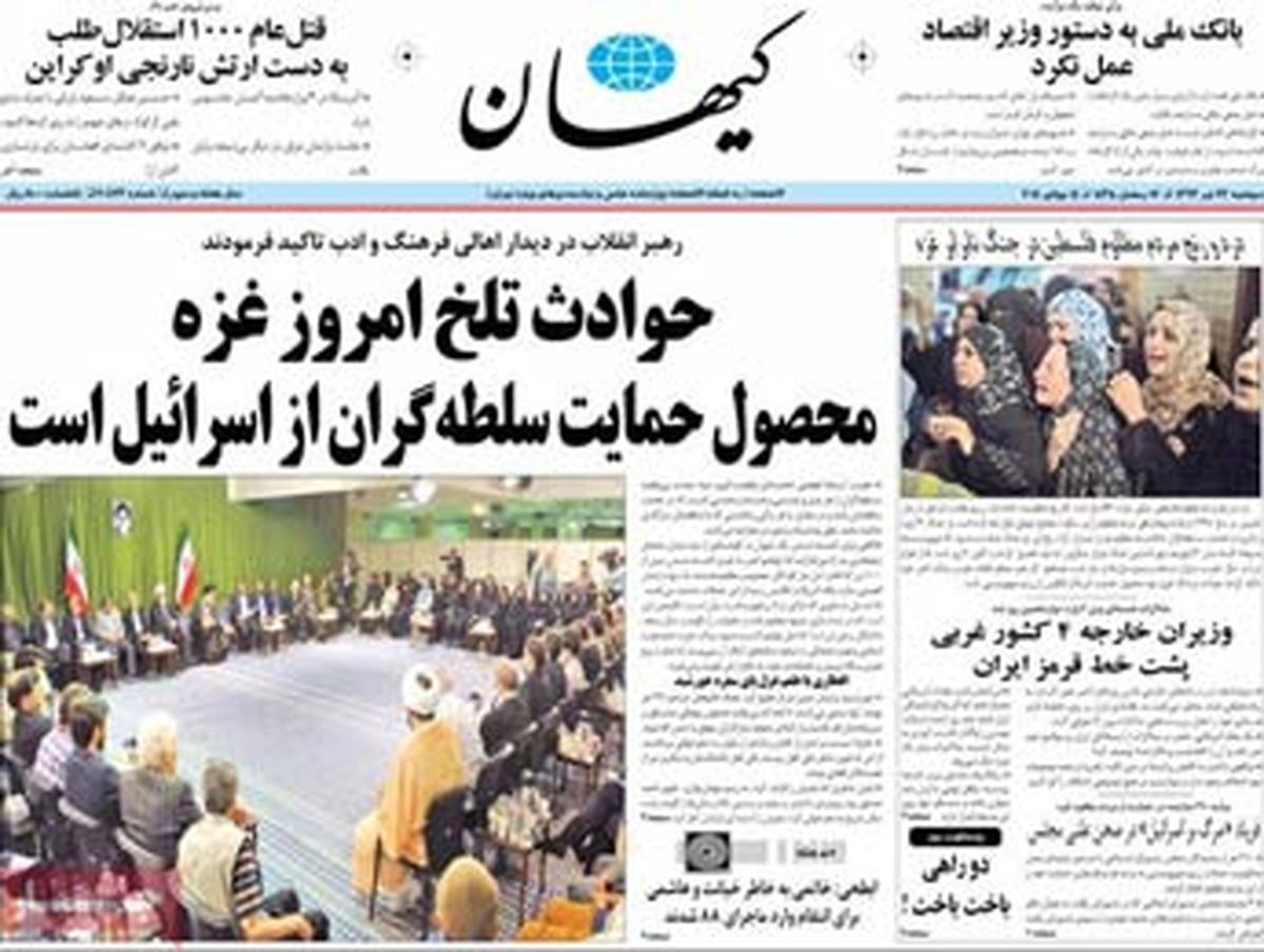 حوادث‌غزه محصول حمایت سلطه‌گران از اسرائیل
