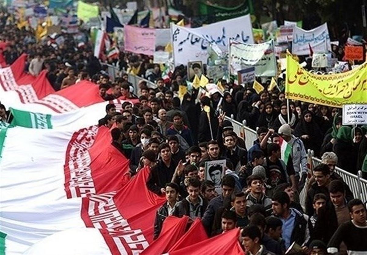 حضور دانشجویان خارجی در راهپیمایی ۱۳ آبان