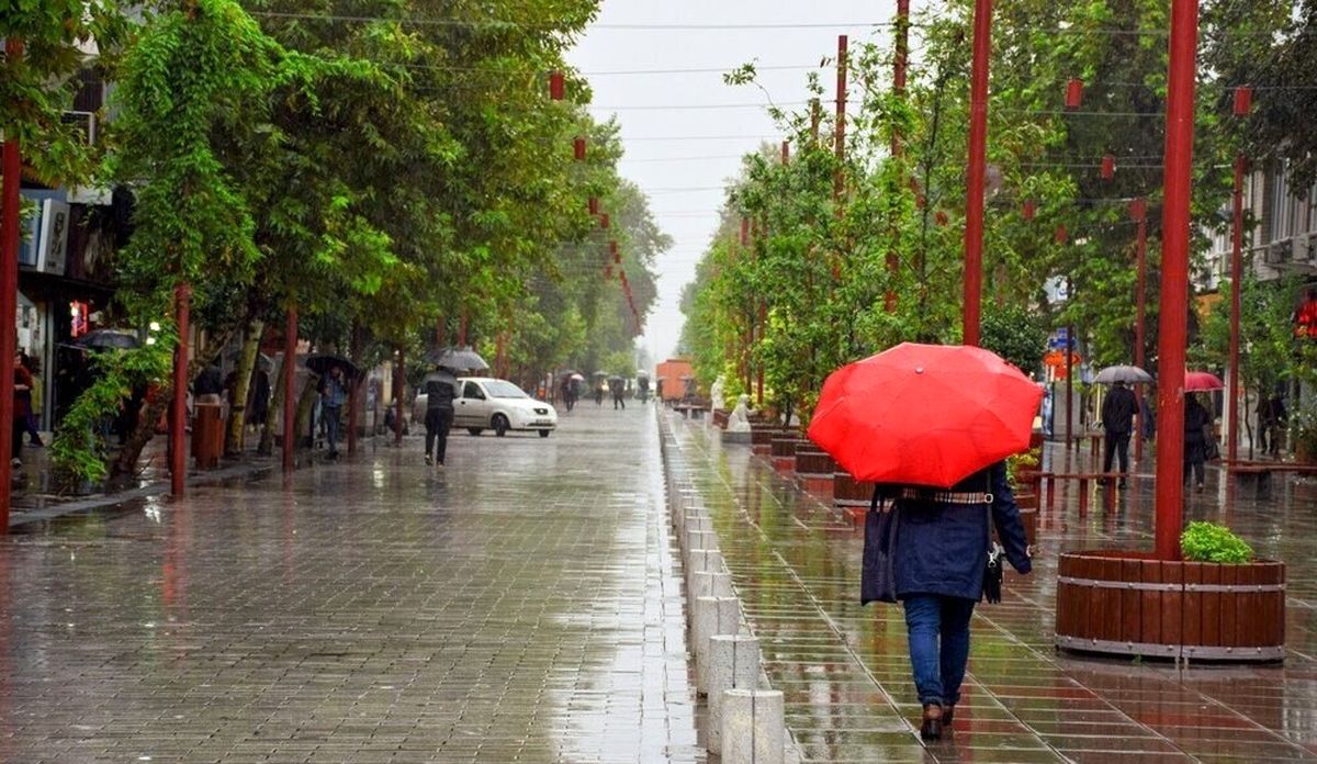 بارش باران امروز در اغلب نقاط کشور