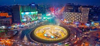 دیوارنگاره انتخاباتی میدان ولیعصر(عج)