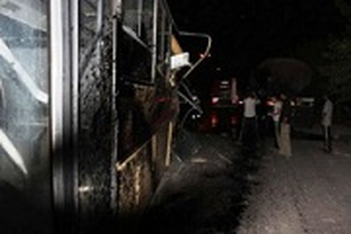 برخورد مرگبار تریلر با اتوبوس مسافربری
